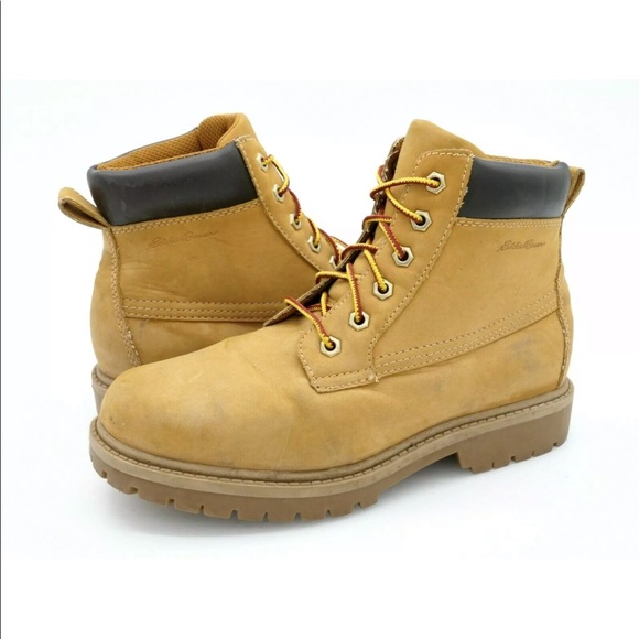 Eddie Bauer Shoes | Eddie Bauer Mens Brown Leather Ankle Combat Boots | Color: Brown | Size: 6 | Moneyfeet's Closet